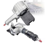 Herramienta neumática de flejado, construcción totalmente metálica resistente, resistente a caídas, fuerza de tensión 8500N para envíos industriales, barras de refuerzo, tuberías, lingotes