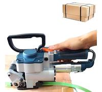 Herramienta neumática de flejado, máquina de embalaje de mano para correa PET de 13 a 19 mm, fuerza de tracción máxima de 3500 N, ideal para asegurar paquetes