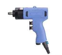 Herramienta neumática de llave neumática con accionamiento de 3/8 pulgadas, construcción ligera para un uso cómodo, interruptor de dirección hacia adelante y hacia atrás para operación (curvado)