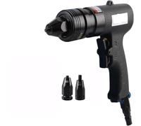 Herramienta neumática de pistola de tuerca remachadora - Kit de martillo de aire para tuercas de remachado M3 M5 M6 M8 M10 M12, 600 RPM Insertar rosca Pull Setter