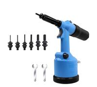 Herramienta neumática hidráulica for tuercas remachadoras de alta resistencia, remachadora neumática automática, kit de ajuste de herramientas, incluye conjunto de boquilla M3-M12.