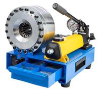 Herramienta neumática manual de crimpadora de manguera hidráulica con troqueles para prensado y crimpado de tuberías en aplicaciones industriales