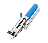 Herramienta para abrazaderas de manguito articulado | Tensor portátil con trinquete | Herramienta de montaje para abrazaderas de acero articuladas, para el mantenimiento de automóviles y la reparación