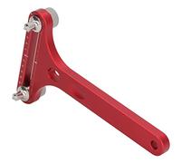 Herramienta para Abrir Cajas de Relojes de 2 Puntas con Escala Transparente, Soporte de Movimiento Que No Daña para Reparación de Relojes (Rojo)