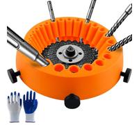 Herramienta para Afilar Brocas Juego de Amoladora de Taladro Universal con Guantes para Brocas de 2 a 13 mm, para Amolar Amoladora de 125 mm