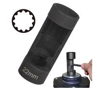 Herramienta para amortiguadores | Extractor de tornillos de reparación de suspensión | Espaciador de tuerca de copa del amortiguador | Herramienta mecánica de acero resistente para automóviles |