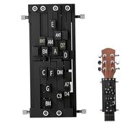 Herramienta para aprender guitarra, entrenador prensador de acordes de guitarra con acordes duales para principiantes, ayuda de práctica para desarrollar la fuerza y la memoria de los dedos.