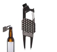 Herramienta Para Arreglar Champs De Golf | Herramienta Multifuncional de Metal para Reparar Marcas de Bola | Abridor De Botellas, Gadget Ligero Para Golfistas, Limpiador De Surcos Para Personas Que