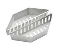 Herramienta para asar al aire libre, cesta de carbón vegetal de 2 piezas con circulación uniforme de calor recubierto de zinc para necesidades de barbacoa y asado