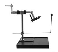 Herramienta para atar moscas con soporte para bobina, ideal para señuelos de plantilla y moscas de pesca, rotación de 360 grados