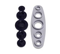 Herramienta para botones de cubierta, tela que ayuda a hacer su propio tamaño cubierto: 11 mm, 15 mm, 19 mm, 23 mm, 29 mm, molde de botón para coser
