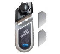 Herramienta para chaflanar paneles de yeso - Borde en V de aleación de aluminio de 17x6x4,2 cm, cuchillas de acero de alta velocidad, mano ergonómica, recorte de paredes de precisión, acabado de panel