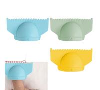 Herramienta para costuras y bloqueo de bordes - Regla plantilla de costura 0,3/0,4 cm, dedal de silicona multifunción para costuras rectas curvas máquina