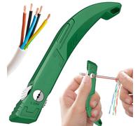 Herramienta para desenredar cables de red, peine enderezador y pelacables para cables de categoría 5/6, separador de pares trenzados de metal de 1,3 mm, agarre ergonómico eficiente para ingenieros.