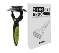 Herramienta para desenredar gatos - Cepillo de aseo de mascotas, removedor de nudos de pelo de perro, cepillo de dientes de metal duradero, rastrillos de aseo de mascotas, fácil de usar, peine de pelo