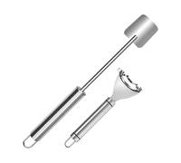 Herramienta para desgranar el maíz | Herramienta excavadora de maíz con mango ergonómico - 2 piezas desgranadora cáscara de acero inoxidable para cocina, hogar, restaurantes, preparación de comidas