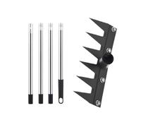 Herramienta Para Desmalezar: Ayuda Para El Jardín Con Mango Largo, Limpiador De Pisos Con Dientes Múltiples | Eliminación Eficiente De Plantas Dispositivo Manual De Trabajo De Precisión Contro