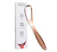 Herramienta para el cuidado del aliento: limpia la lengua con forma de abanico, raspador inoxidable de precisión, limpieza suave pero, mango ergonómico, accesorio de higiene | Ideal para
