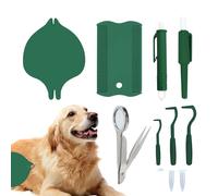 Herramienta para eliminar garrapatas, juego de extractor de pulgas para mascotas, kit de eliminación de pulgas y garrapatas de precisión suave para interiores y viajes, hogar multimascota