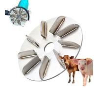 Herramienta Para Eliminar Pelo De Ganado,Rasuradora Ahorradora De Trabajo Con 9/7 Engranajes | Disco Para Eliminar Pelo De Cerdo | Para Pollo Cabras Ovejas Aves Caballos Pato Matanza Cocina Granjero