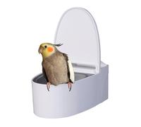 Herramienta para Enseñar Aves a Usar Inodoro, Entrenador En De Inodoro para Pájaros con Montaje Adhesivo, para Razas Pequeñas Y Medianas: Agapornis, Loros, Cacatúas y Periquitos
