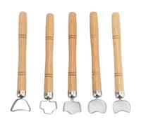 Herramienta para Esculpir Arcilla de Cerámica, 5 Piezas, Raspador de Escultura, Herramienta para Hacer Mangos de Cerámica, Raspador de Escultura, Herramienta para Tallar