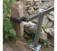 herramienta para extraer raíces de árboles, Extractor de postes con palanca, 3 tamaños abrazadera for cerca madera y hormigón, estacas tocones(S)