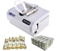 Herramienta para flejar billetes, máquina compacta para flejar billetes de alta resistencia, flejadora de paquetes de 30 paquetes/min, empaquetadora portátil de efectivo para bancos Máquina