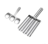 Herramienta para hacer albóndigas con raspador, formador de bolas de acero inoxidable 304 para carne de res, pollo y verduras, apto para lavavajillas, utensilio de cocina sin desorden para el hogar (3
