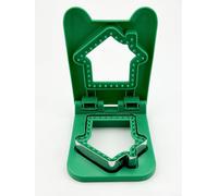 Herramienta para hacer sándwiches de acero inoxidable con cortador de borde de sellado a prueba de fugas para sándwiches sin corteza, compatible con panes blancos, gluten y bagel (verde2)