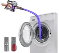 Herramienta para hendiduras Dyson V15, V12, V11, V10, V8, V7, V6, compatible con manguera de extensión de aspiradora flexible, accesorio de cepillo de boquilla flexible para Dyson (morado)