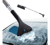 Herramienta para la eliminación de la nieve automotriz - Cepillos fuertes con raspador de hielo, pala de voladizo multiusos, limpiador de alta resistencia, accesorio para la limpieza del coche