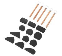 Herramienta para Moldear Arcilla con Mango Ergonómico y Acero Inoxidable | Juego para Alfareros y Docentes, Uso en Cerámica y Porcelana, Incluye Esponjas y Talladores