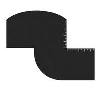 Herramienta para moldear la barba, línea capilar, tarjeta guía de mejora de peluquería, accesorios de peinado para hombre, modelador con plantilla de escala para hombre