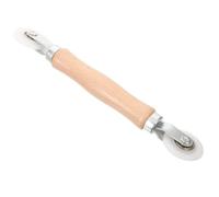 Herramienta para Pantallas de Ventanas con Mango de Madera y Nylon Beige | Rodillo de Malla para Reparación, Agarre Cómodo y Fácil de Sujetar, para Sustitución de Pantalla y Ventana