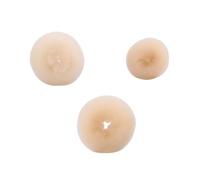 Herramienta para Peinar el Cabello Donut Beige Esponja 3 Piezas