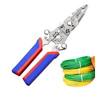 Herramienta para pelar alambre | Multifuncional con comprobador de voltaje - herramienta manual para cortar cables y extractor de alambre - usuarios profesionales aficionados principiantes técnicas y