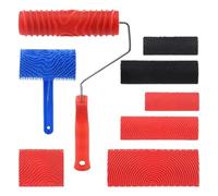 Herramienta para pintar vetas de madera,Kit de 8 Piezas para Crear Patrones - Rodillo para Pintar con Efecto Veta - para Puerta, Muebles, Mesa, Armario, Encimera, Taller, Garaje, Dormitorio, Salón, Co