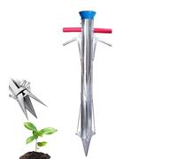 Herramienta para plantar bulbos con mango largo, máquina para trasplantar plántulas de melón, pimientos y verduras, plantadora de plántulas de acero inoxidable, herramientas para plantar en segundos