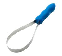 Herramienta para quitar el pelo de caballos, herramienta para quitar el pelo de caballos con dientes de sierra de doble cara de acero inoxidable con mango de plástico, hoja para de g