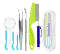 Herramienta para quitar garrapatas, kit de eliminación de garrapatas,Pinzas portátiles para eliminar garrapatas, extractor de garrapatas para perros - Pequeño y práctico eliminador de pulgas y garrapa