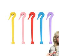 Herramienta para quitar lazos para el cabello, cortador de lazos para el cabello elástico -Cortador de cuerda de goma de 5 piezas | Herramienta para quitar cuerdas de goma, herramienta para cortar co