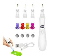 Herramienta Para Recoger Cristales | Pluma Aplicadora Eléctrica Inalámbrica de Cristales | Recogedor Recargable Con 3 Modos, Aplicador Ajustable Para Manualidades, Decoración, Pintura Y Para Adultos Y