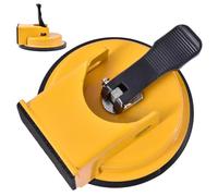 Herramienta para reparar huecos en el suelo, pinza de alta resistencia con ventosa para tarimas, herramienta para suelos laminados metal, madera, baldosas y vinilo, amarillo, 11, 8 cm de diámetro.