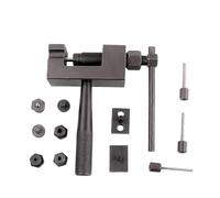 Herramienta para romper cadenas, kit de remachadora de reparación de cadena, herramienta de extracción de eslabones de bicicleta, para montaña, carretera, garaje, hogar, motocicleta, taller al aire