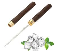 Herramienta para Romper Hielo,Pica Hielo Acero Inoxidable con Funda Protectora | Equipo Portátil para Procesamiento de Alimentos con Empuñadura Antideslizante para Escultura, Tallado, Cocina, Cocteler