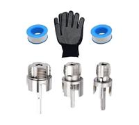 Herramienta Para Roscar Tuberías PVC - Incluye Guantes Y 2 Cintas De Sellado | Juego De Roscadora Para Tubos De Pvc 1/2 Y 3/4 Pulgadas Para Fontanería - Para Fontaneros, Electricistas Y Construcción