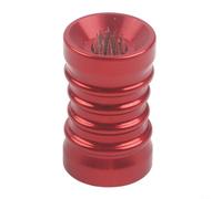Herramienta para taco de billar 2 en 1 con cuerpo de aleación de aluminio diseñado para un mejor agarre y control de tiza (rojo)