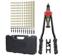 Herramienta Para Tuercas Remachables | Juego Manual de Inserción de Tuercas 176 Piezas | Remachadora para Fijación Montaje Reparación de Máquinas Metálica Kayak