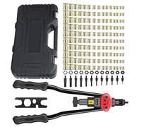 Herramienta Para Tuercas Remachables - Juego Manual de Inserción de Tuercas 176 Piezas | Remachadora para Fijación Montaje Reparación de Máquinas Metálica Kayak